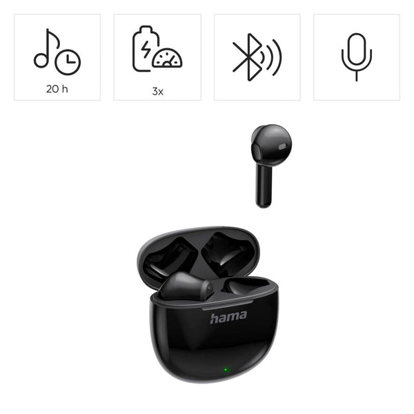 Wireless Earphones with Charging Case Hama 00221773 Black