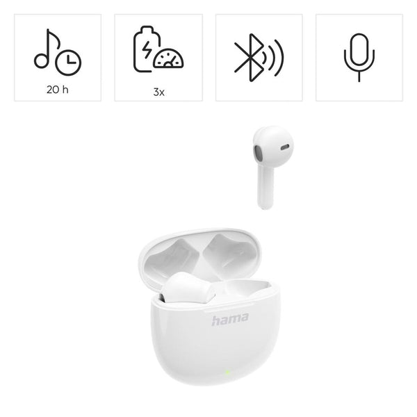 Wireless Earphones with Charging Case Hama 00221774 White