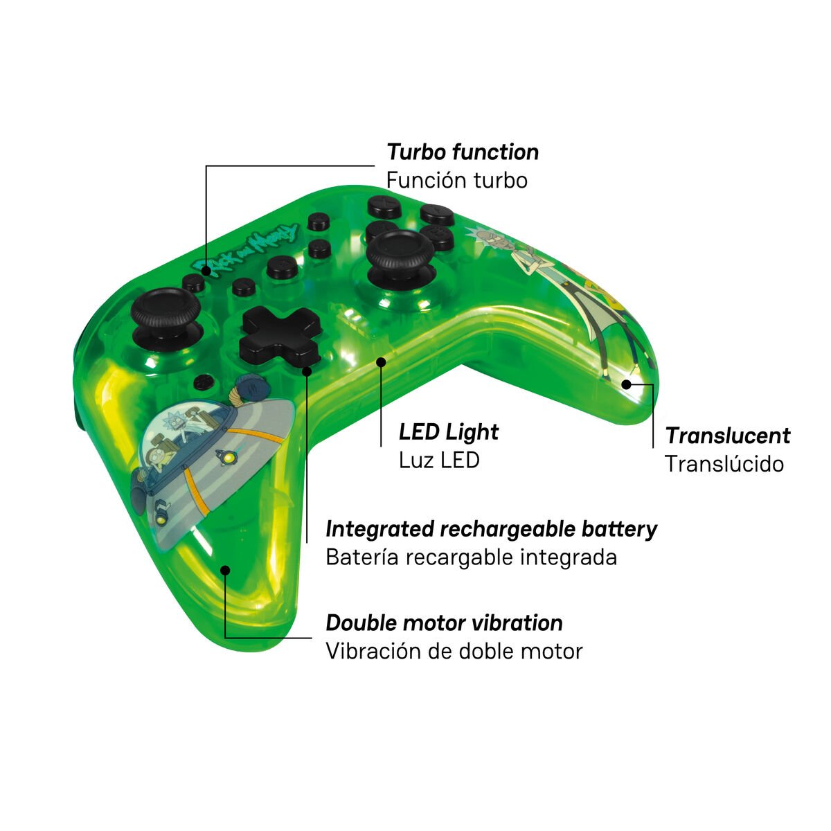 Gaming Control FR-TEC RICK AND MORTY - Image 10