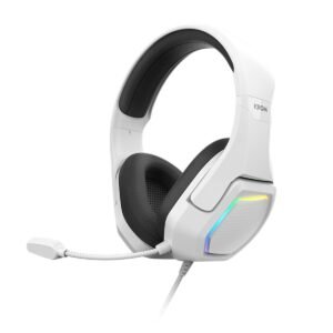 Bluetooth Headband Headphones Krom KOPA 7,1 VIRTUAL White